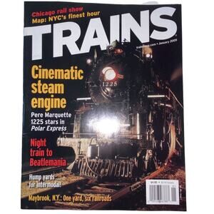 Vtg Trains January 2005 Magazine Railroad Steam Engineer Track Yard Locomotive
